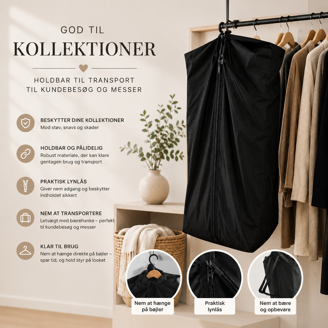 Præsentér dine kollektioner med stil – nye kollektionsposer i bomuld