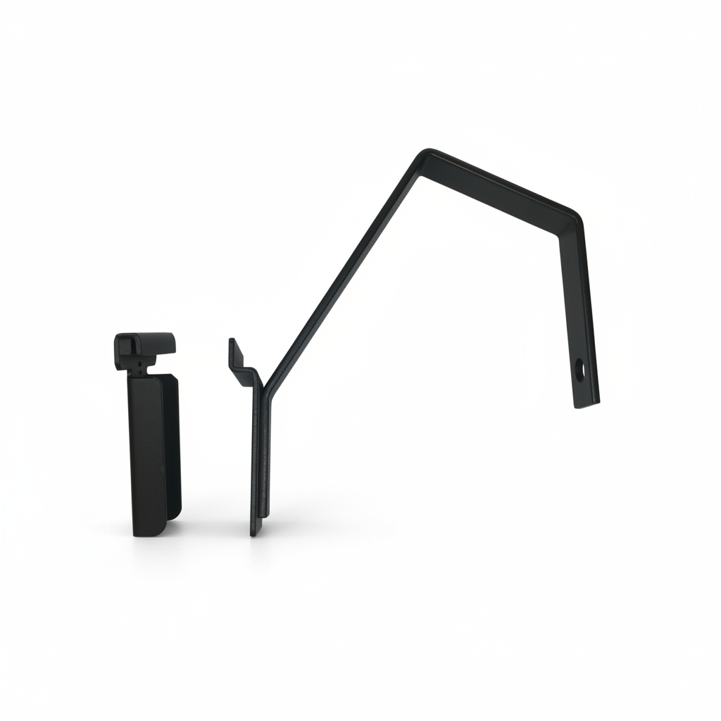 Mounting bracket for Elite torso, for slat panel or wall, black (Series 5200)