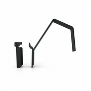 Mounting bracket for Elite torso, for slat panel or wall, black (Series 5200)