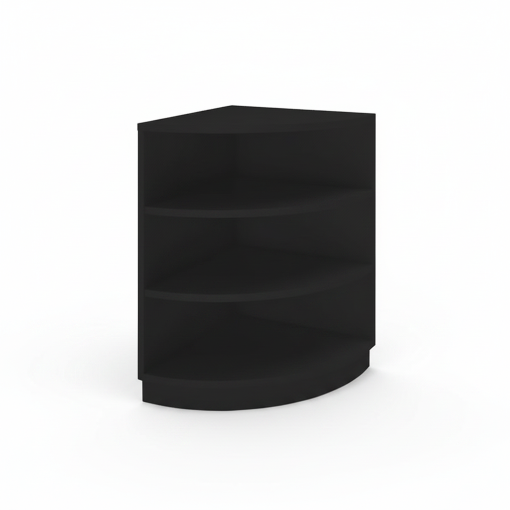 MADS shop counter corner, black. B 60