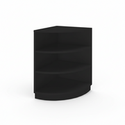 MADS shop counter corner, black. B 60
