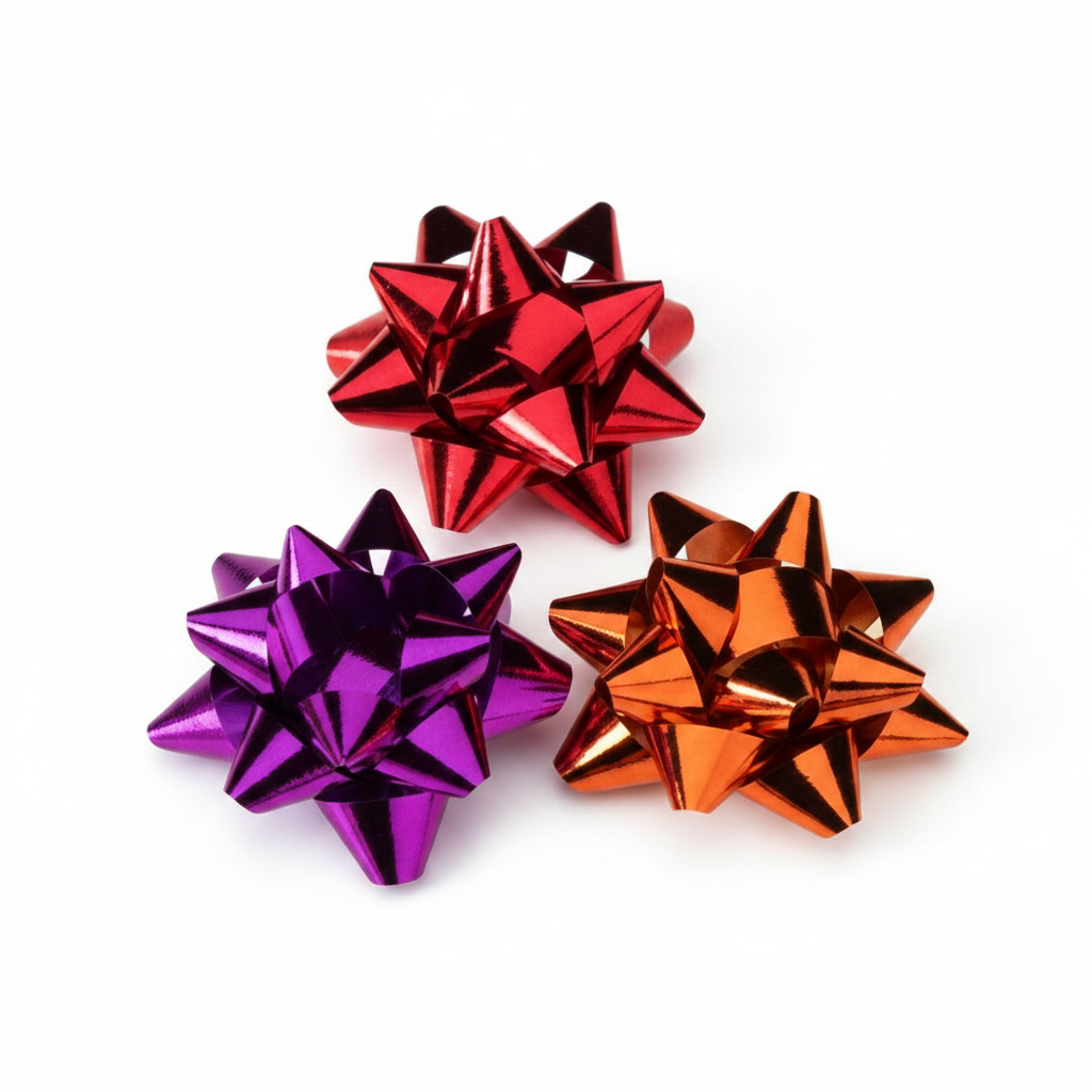 Decorative stars - Ø 65 - Metallic - 75 pcs.