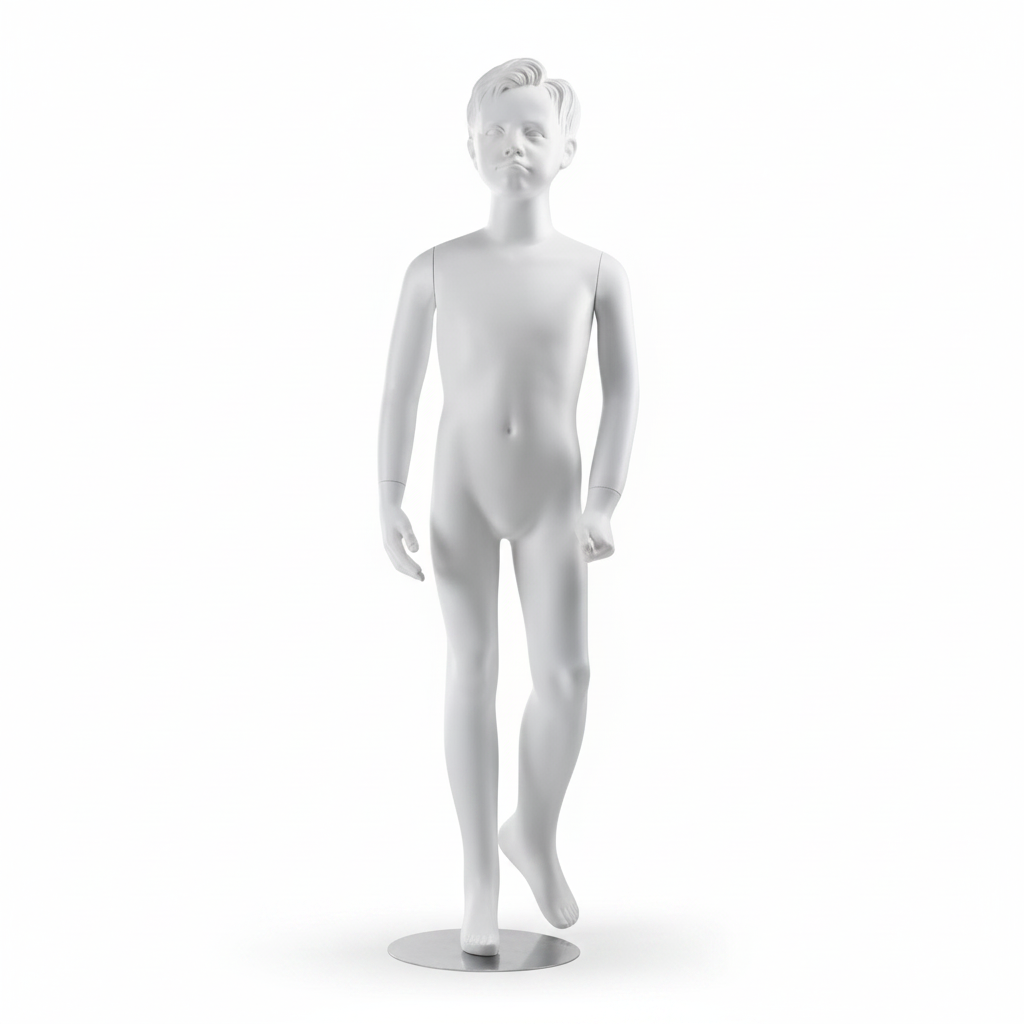 Boys' mannequin, 9-10 years. Sculpted hair