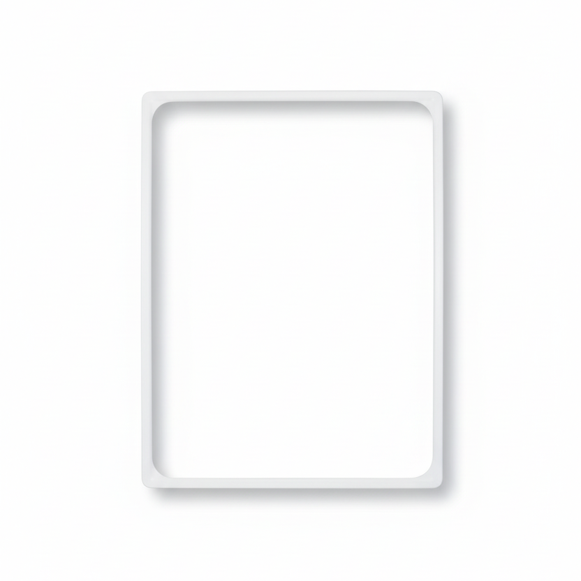Plastic frame, A4, white