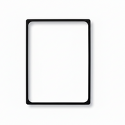 Plastic frame, A4, black