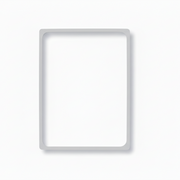 Plastic frame, A4, light gray