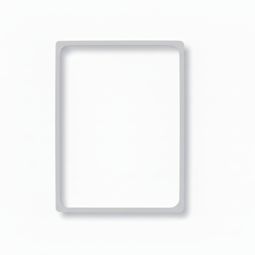 Plastic frame, A4, light gray