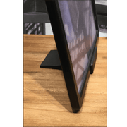 Plastic sign holder. W 6 x D 7.5 cm, sign holder for plastic frames, DARK GRAY