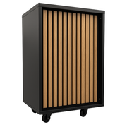 Frame-disk. Slim module, black. B55 - Acoustic panel front