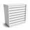 Frame-disk. Wide module, white. B110 - Grooved front panel