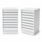 Frame-disk. Narrow module, white. B55 - Grooved front panel