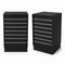 Frame-disk. Narrow module, black. B55 - Grooved front panel