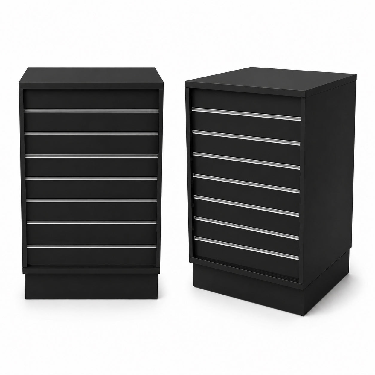 Frame-disk. Narrow module, black. B55 - Grooved front panel