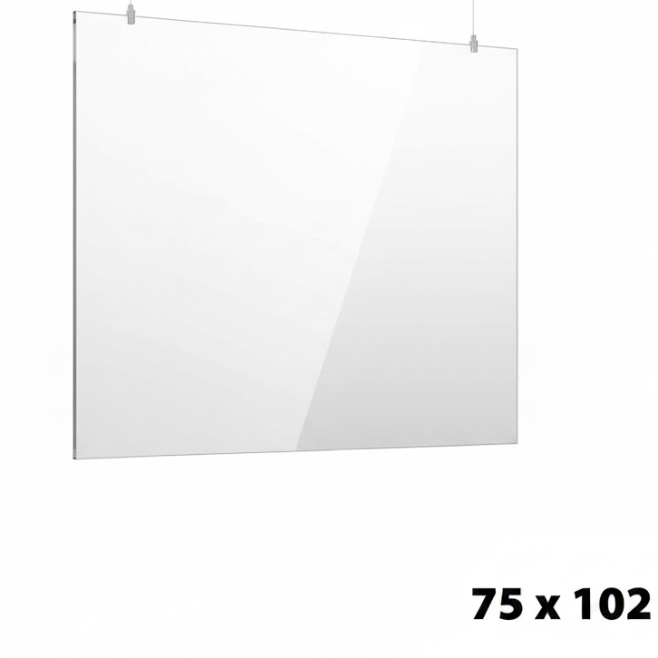 Hygiene screen for hanging - acrylic