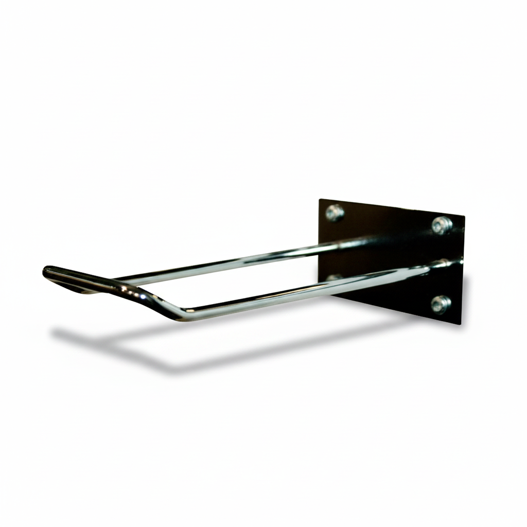Bag holder for counter or wall, chrome, 15 cm