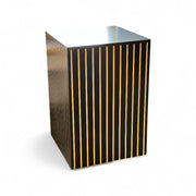 Closed corner unit Black 60 x 60 x H90 cm DEMO