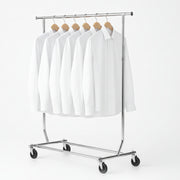 Disco I, fully foldable, adjustable, chrome, B128-188 x H145-170 cm