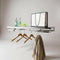 HAPPY! Shelf with hanging rod & 2 front hangers
