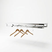 HAPPY! Shelf with hanging rod & 2 front hangers