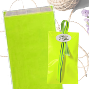 Gift bag, kraft paper, lime green, pack of 250 pcs., 18 x 6 x H35 cm