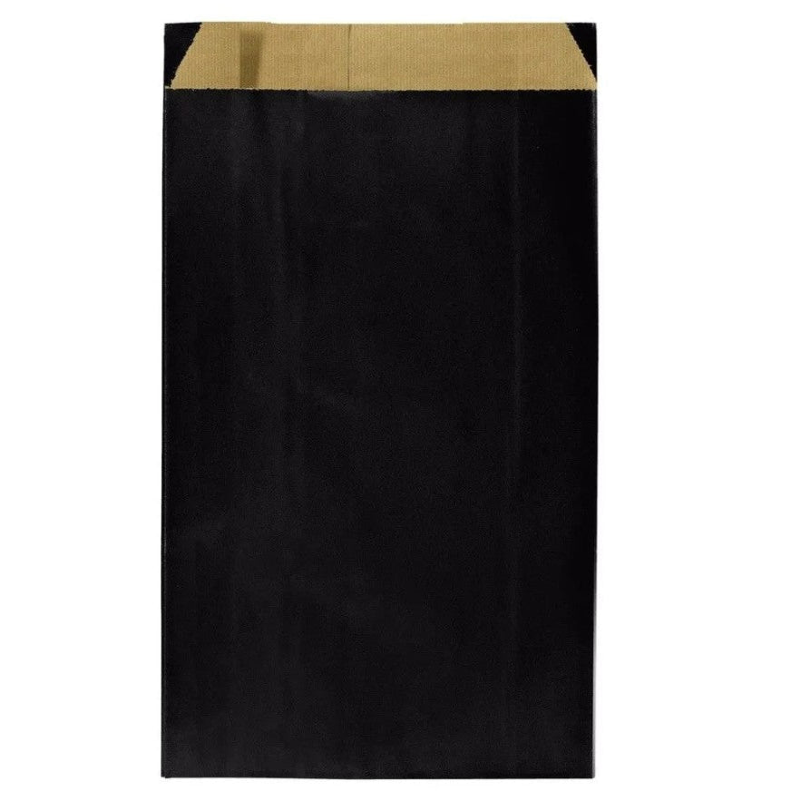 Gift bag, kraft paper, black, pack of 250 pcs., 12 x 4 x H20 cm