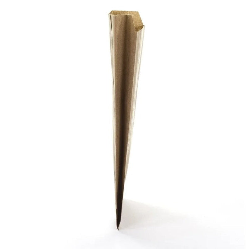 Gift bag, kraft paper, natural, pack of 250 pcs., 12 x 4 x H20 cm