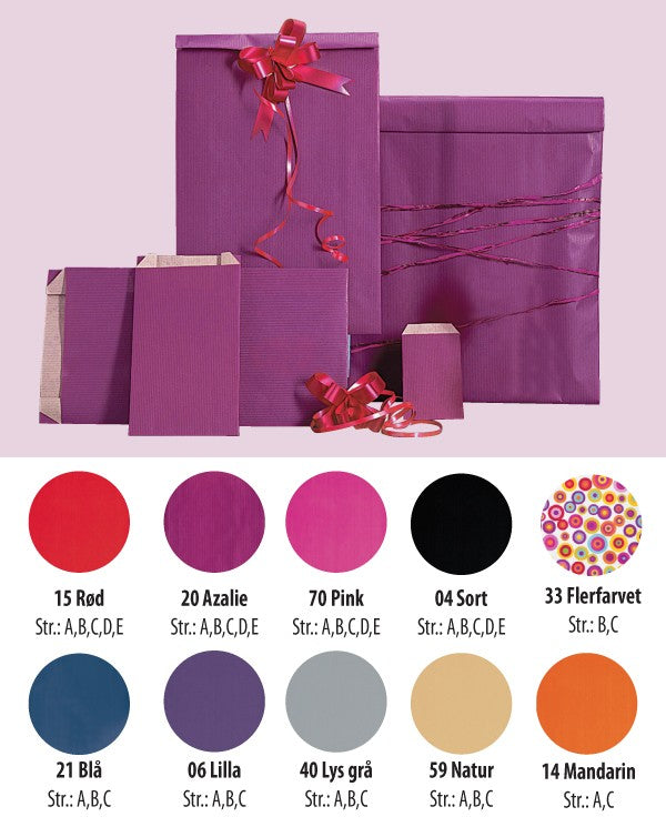 Gift bag, kraft paper, light gray, pack of 250 pcs., 18 x 6 x H35 cm