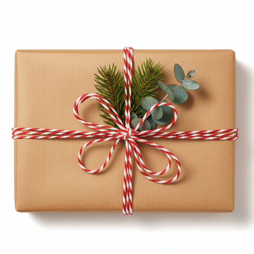 Gift wrap B 70 cm x 100 m. Kraft paper, natural