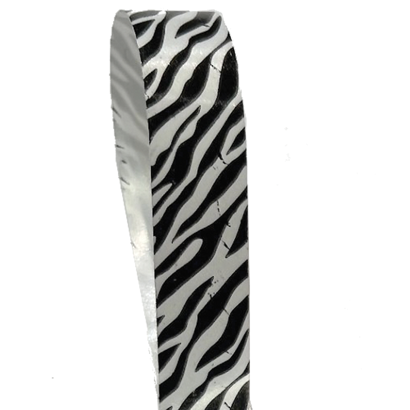 Gift ribbon. Zebra pattern. 10 x 225 m.