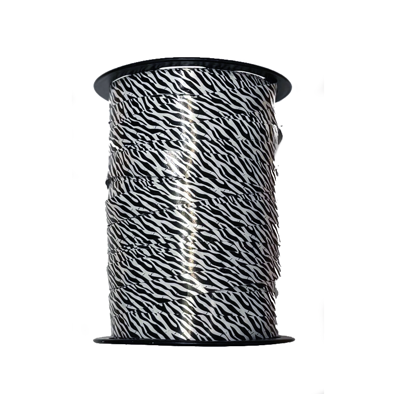 Gift ribbon. Zebra pattern. 10 x 225 m.
