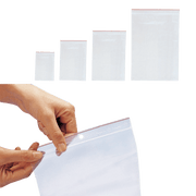 Zip bags, clear, pack of 1000 pcs., 16 x 22 cm