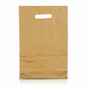 Gold-colored plastic bag 35x5x45 cm