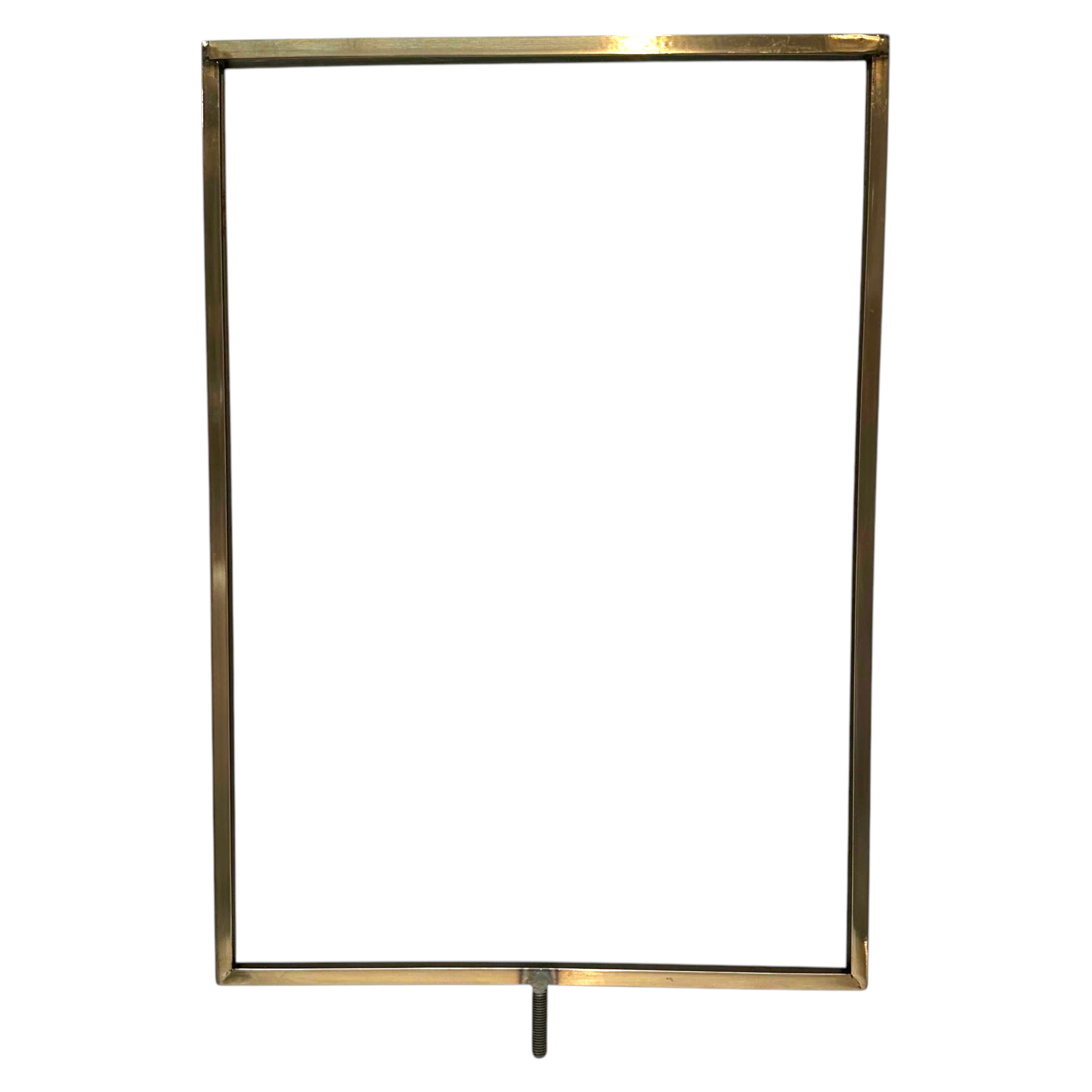 Sign frame, A3, metal, chrome