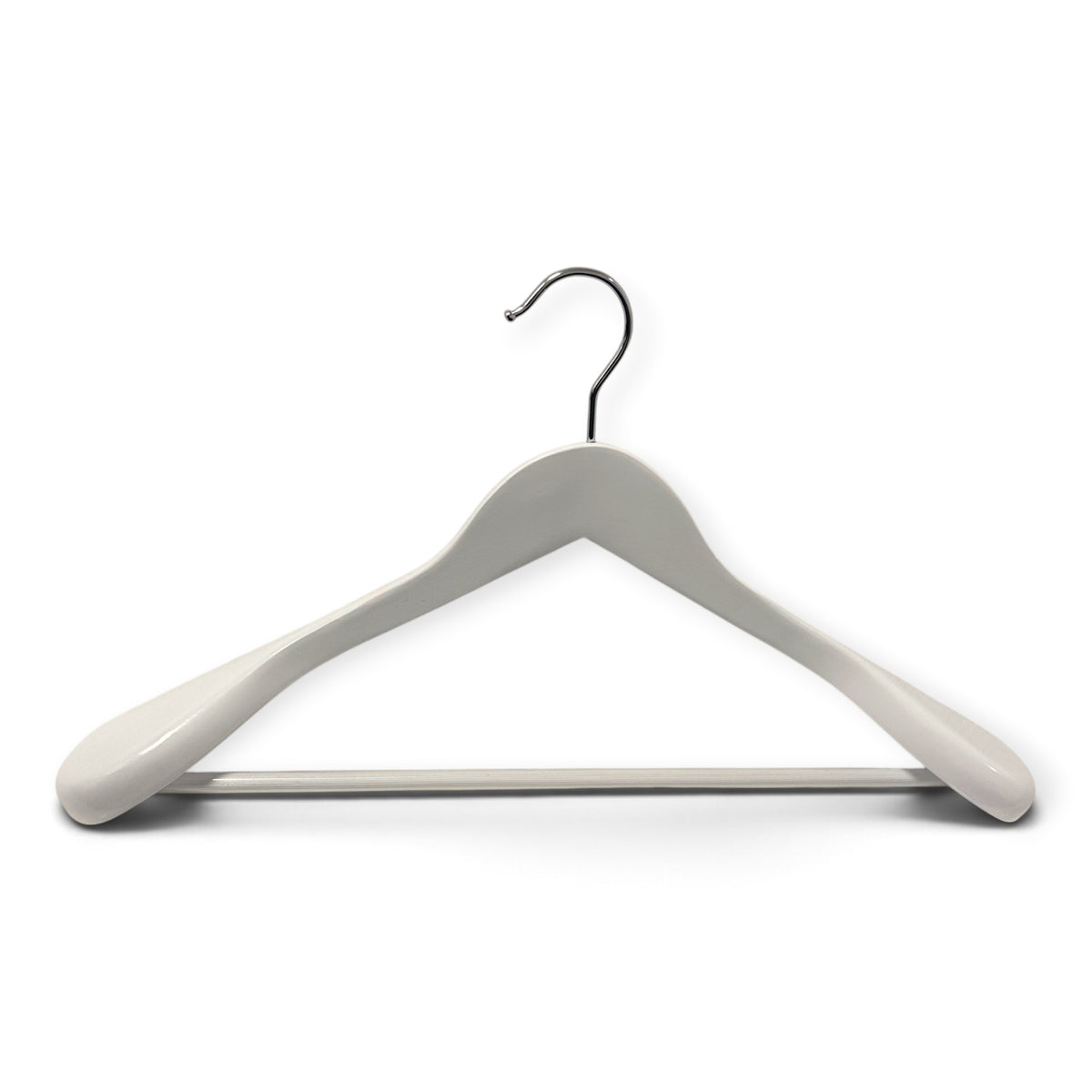 Angled coat hanger. White - W 45 cm