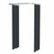 Fitting room, U-shaped solution (free), incl. black curtain, aluminum-colored curtain rod. 100 x 100 x 100 cm, free-hanging