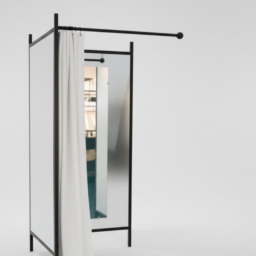 <strong>2-sided fitting room</strong>
