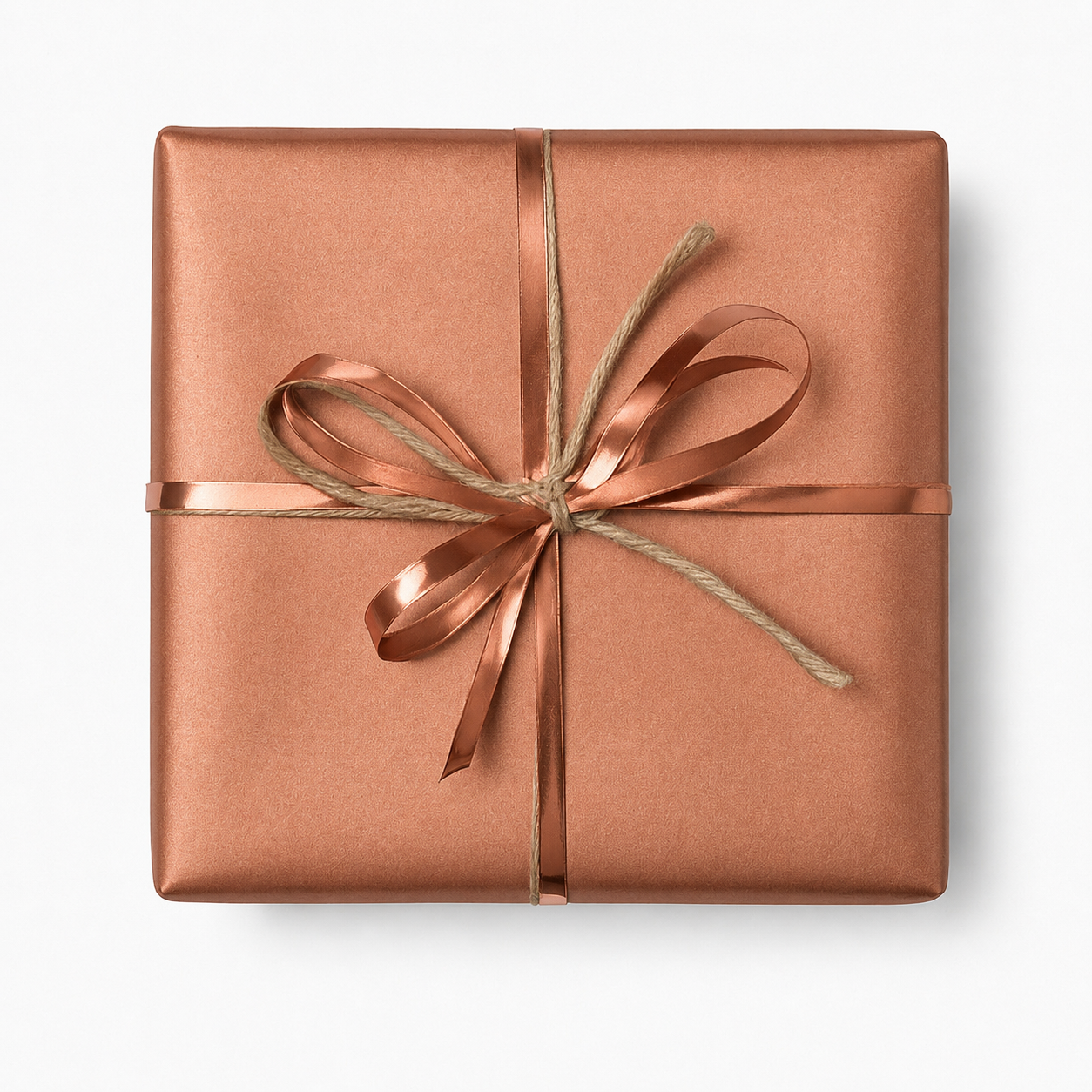 Wrapping paper B 40 cm. Copper, kraft paper. 100 m