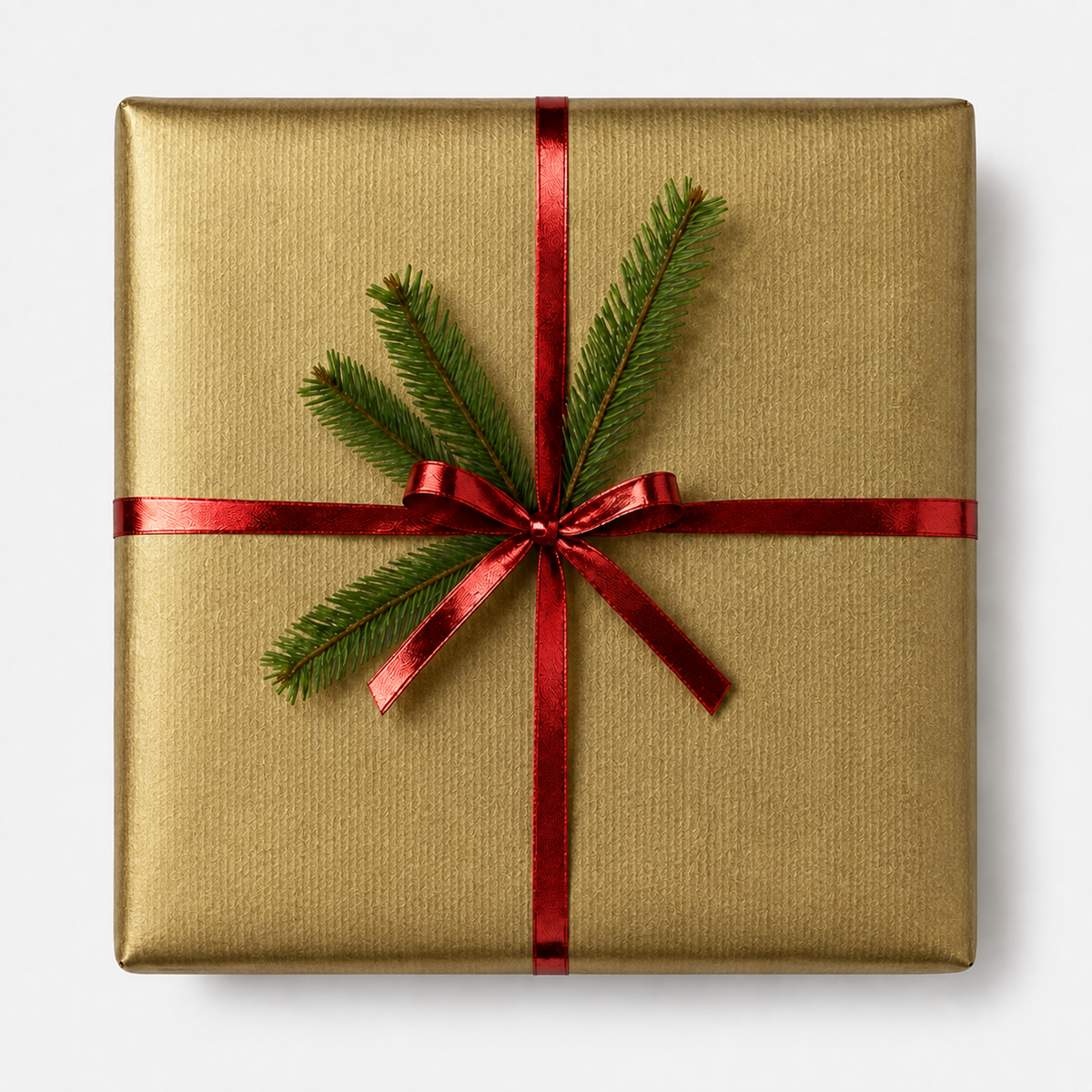 Gift wrap B 38 cm. Gold, matte, kraft paper. 200 m.