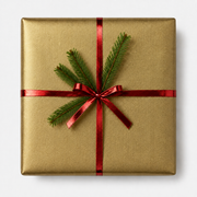 Gift wrap B 38 cm. Gold, matte, kraft paper. 200 m.