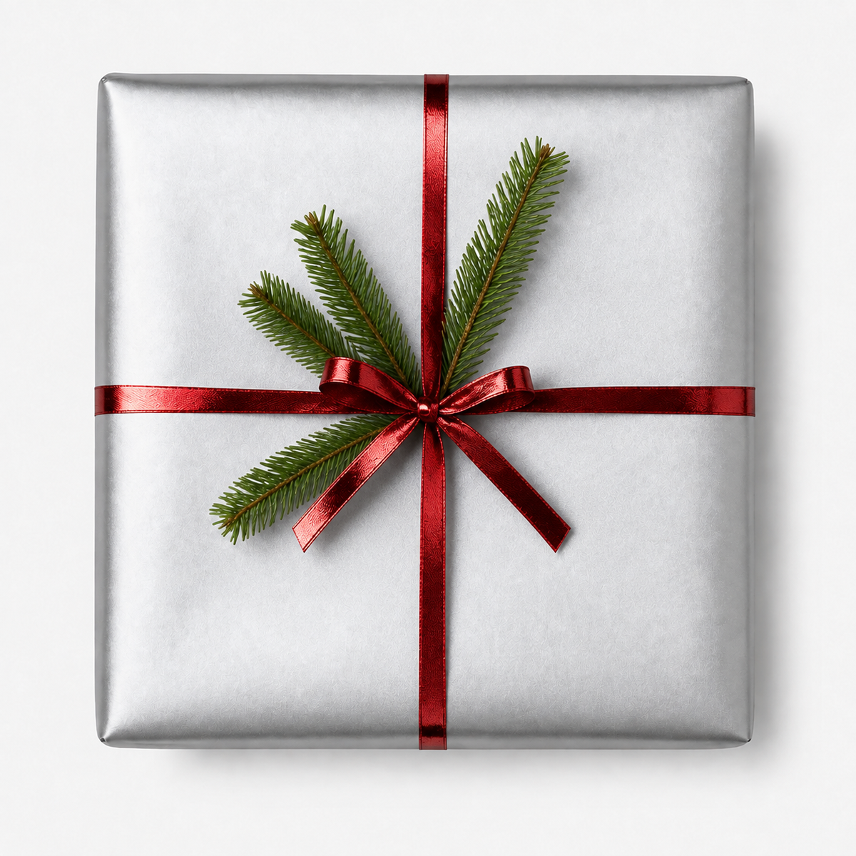 Gift wrap B 40 cm. Silver, kraft paper. 100 m.