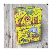 Gift wrap B 57 cm. Children, African animals, coated paper. 150 m.