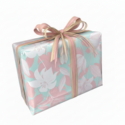 Gift wrap paper B 57 cm. Light tones, coated paper. 150 m.