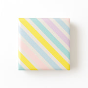 Gift wrap B 50 cm. Striped pastel, coated paper. 100 m.