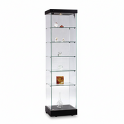 Display cabinet - Toscana 1 - high model. 50 x 46 x H 184 cm. - Black