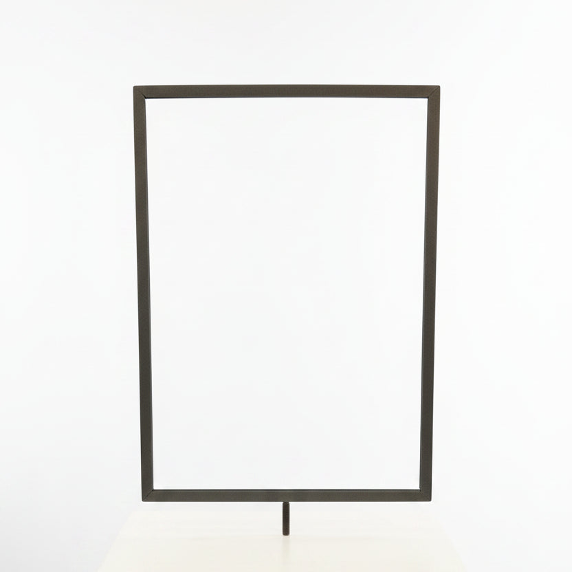 Sign frame, A3, metal, titanium