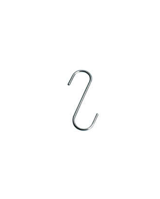 Krom S-krog 6 cm til vareophæng i butik