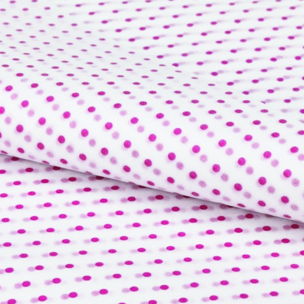Silkepapir med pink prikker, 100 ark