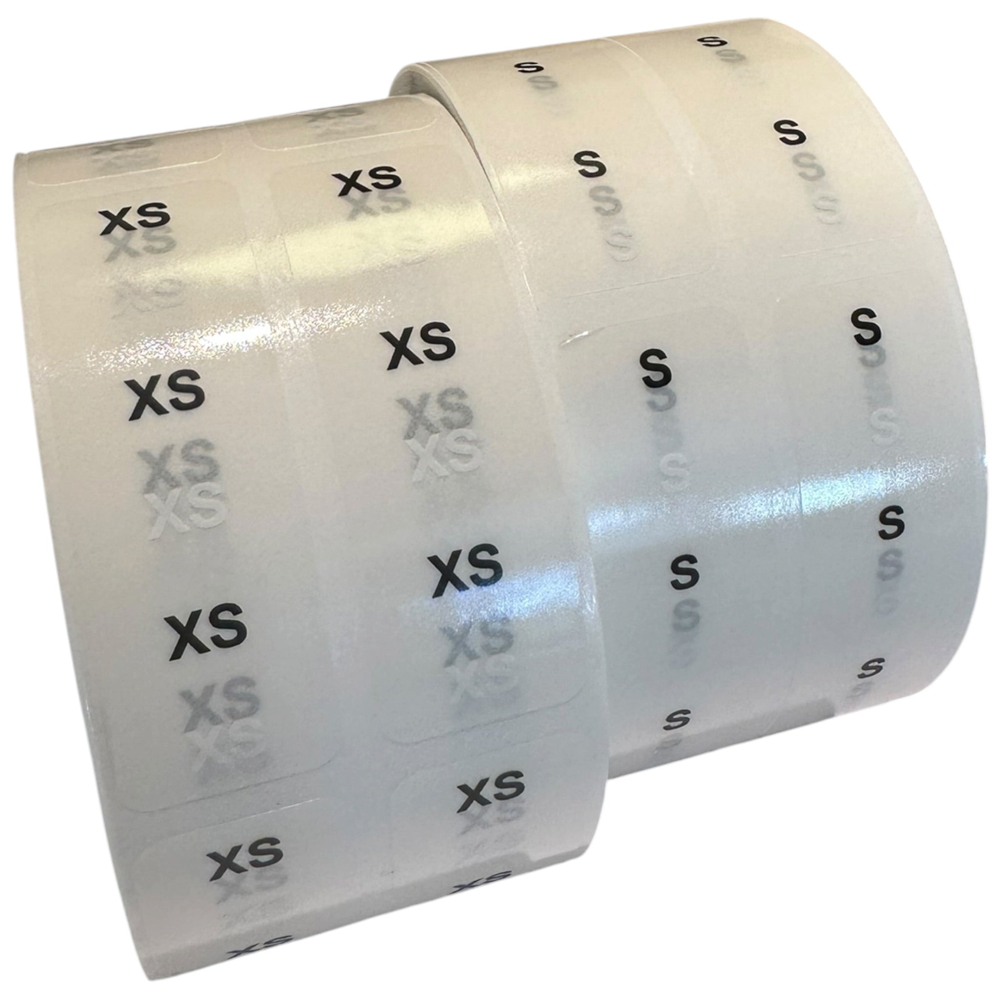 Size labels 1,000 pcs per roll. Select size