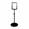 Sign holder A6 with base, Black