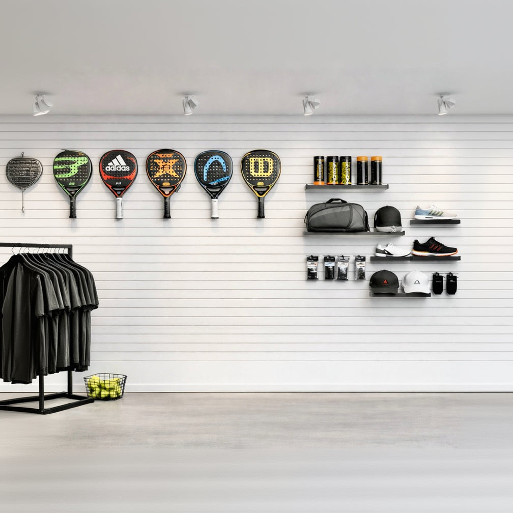 Padel wall – complete starter kit for sports department. W360 cm x H240 cm.